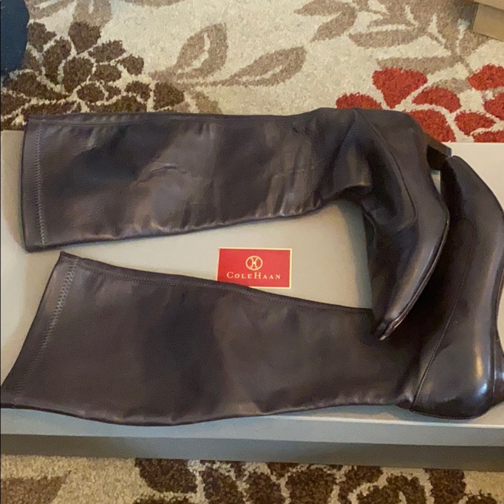 Cole Haan dark chocolate boots - Picture 3 of 8
